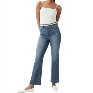 Spanx Women’s Everyday Kick Flare Jeans in Light Blue L Large